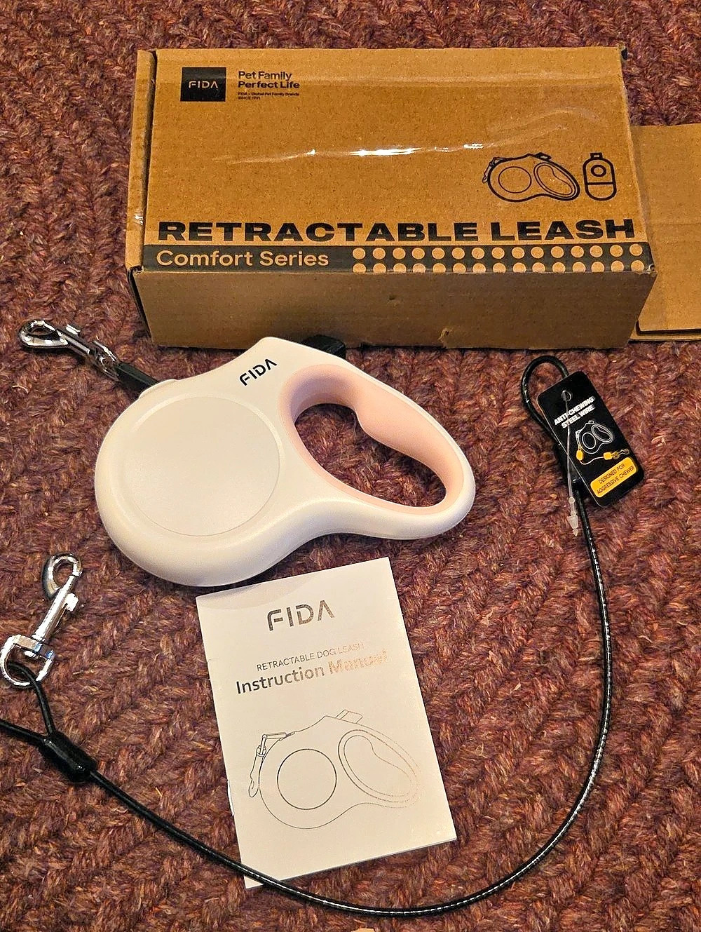 FIDA Retractable Leash Comfort Series Retractable Dog Leash XS NWT